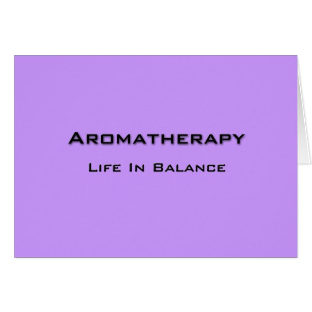 Aromatherapie - Schwarzer Text (Vorderseite (Horizontal))