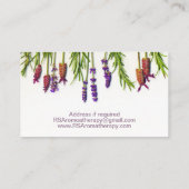 Aromatherapie Seife Pflege Visitenkarte (Rückseite)