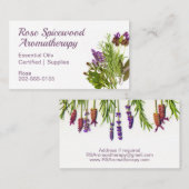 Aromatherapie Seife Pflege Visitenkarte (Vorne/Hinten)