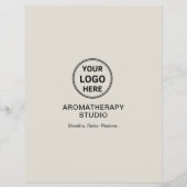 Aromatherapie-Spa-Geschäft Beige Eigenes Logo   Flyer (Hinten)