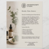Aromatherapie-Spa-Geschäft Beige Eigenes Logo   Flyer (Vorne)