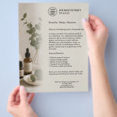Aromatherapie-Spa-Geschäft Beige Eigenes Logo   Flyer (Hand)