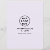 Aromatherapie-Spa-Geschäft Lavendel Eigenes Logo Flyer (Hinten)