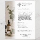 Aromatherapie Spa Geschäft Weißes individuelles Lo Flyer (Vorne)