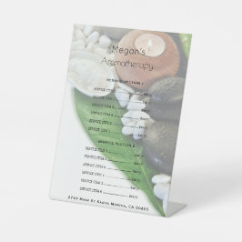 Aromatherapie-Spa-Hautpflege-Salon-Preisliste Sockelschild