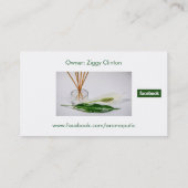 Aromatherapie-Visitenkarten Visitenkarte (Rückseite)