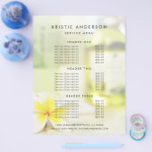 Aromatherapie Wellness-Center Hautpflege Massage P Flyer (Einzeln)