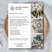 Aromatherapie Wellness-Center Logo Werbung Geschäf Flyer