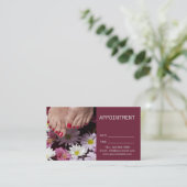 Aromatherapie WELLNESS-CENTER Nail Salon Paradies  Terminkarte (Stehend Vorderseite)