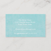 Aromatherapist Watercolor-Eukalyptus-Blätter Visitenkarte (Rückseite)