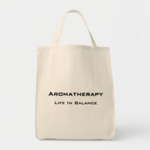 Aromatherapy - Black text Tragetasche