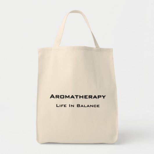 Aromatherapy - Black text Tragetasche (Vorne)