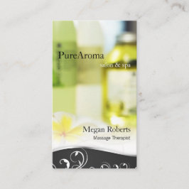 Aromatherapy Spa Skin Care Massage Salon Elegant Terminkarte