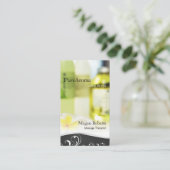Aromatherapy Spa Skin Care Massage Salon Elegant Terminkarte (Stehend Vorderseite)