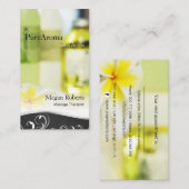 Aromatherapy Spa Skin Care Massage Salon Elegant Terminkarte (Vorne/Hinten)