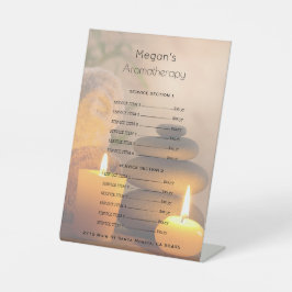 Aromatherapy Spa Skin Care Salon Price List Sockelschild