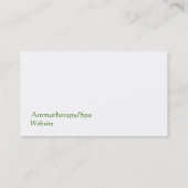 Aromatherapy-/Wellness-Center-Geschäfts-Karte Visitenkarte (Rückseite)
