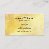 Aromatische ätherische Öle GelbZitrusfrüchte Limon Visitenkarte (Rückseite)