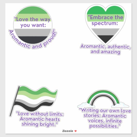 aromatisches Set Aufkleber (Blatt)