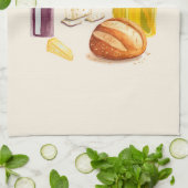 Aromen aus dem Mittelmeerraum Geschirrtuch (Gefaltet)
