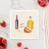 Aromen aus dem Mittelmeerraum Serviette (Beispiel)
