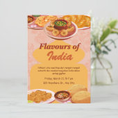 Aromen aus Indien - Einladung (Stehend Vorderseite)