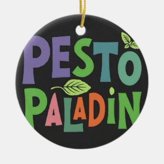 Aromen des Abenteuers: Pesto Paladin Keramik Ornament
