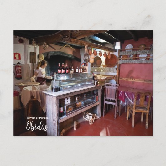 Aromen Portugals, Obidos Postkarte (Vorderseite)