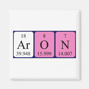 Aron Periodensystem-Namenmagnet Magnet