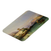 Arona und das Schloss von Angera, Lago Maggiore, 1 Magnet (Linke Seite)