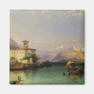 Arona und das Schloss von Angera, See Maggiore, Magnet