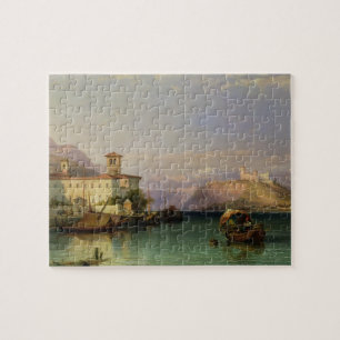 Arona und das Schloss von Angera, See Maggiore, Puzzle