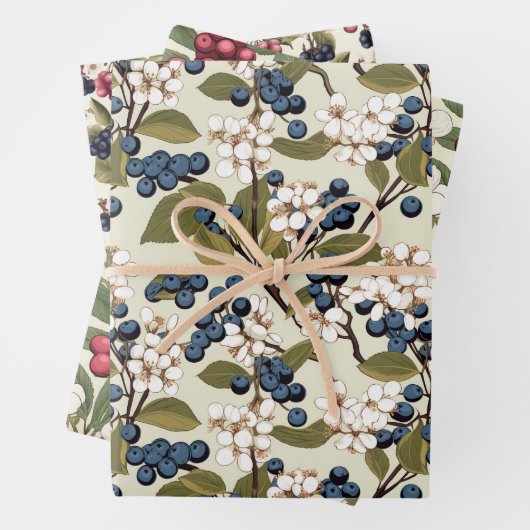 Aronia Geschenkpapier Set (Beispiel)