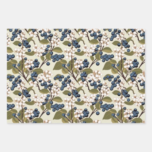 Aronia Geschenkpapier Set (Vorderseite)