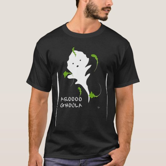 AROOOGHOULA der Arugula-Halloween-Geist T-Shirt (Vorderseite)