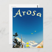 Arosa-Berge, Sommerfeld Postkarte (Vorne/Hinten)