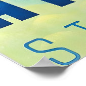 Arosa Graubünden Switzerland Vintage Travel Poster (Ecke)