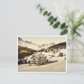 Arosa, im Winter Grisons, Schweiz Vintag Pho Postkarte (Stehend Vorderseite)