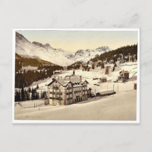 Arosa im Winter, Grisons, Schweiz Vintage-Foto Postkarte