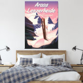 Arosa Lenzerheide, Schweizer Skiposter. Leinwanddruck (Insitu (Schlafzimmer))