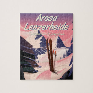 Arosa Lenzerheide,Switzerland ski poster. Puzzle