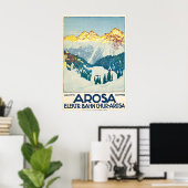 Arosa Schweiz Chur-Arosa-Bahn Arosabahn Poster (Heimbüro)
