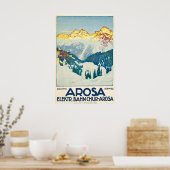 Arosa Schweiz Chur-Arosa-Bahn Arosabahn Poster (Küche)