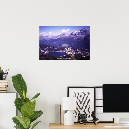 Arosa Schweiz Poster (Heimbüro)