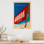 Arosa, Schweiz, Ski-Travel Poster (Küche)