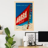 Arosa, Schweiz, Ski-Travel Poster (Heimbüro)