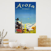 Arosa, Schweiz, Ski-Travel Poster (Küche)