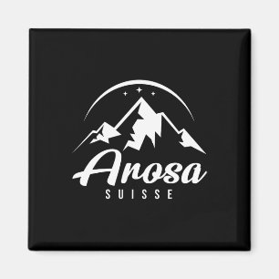 Arosa Schweiz Skigebiet Skifahren Snowboarden Magnet