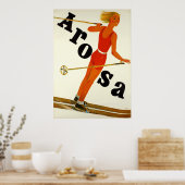 Arosa Switzerland Vintage Travel Poster (Küche)