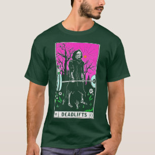 arot Card Funny Gym Deadlifts Workout Occult Readi T-Shirt